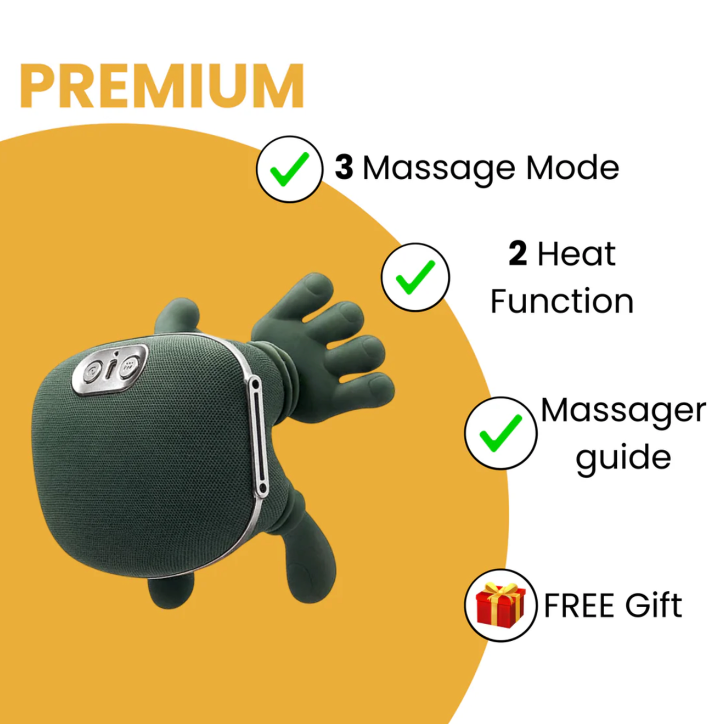 Relaxing massager for the neck and back