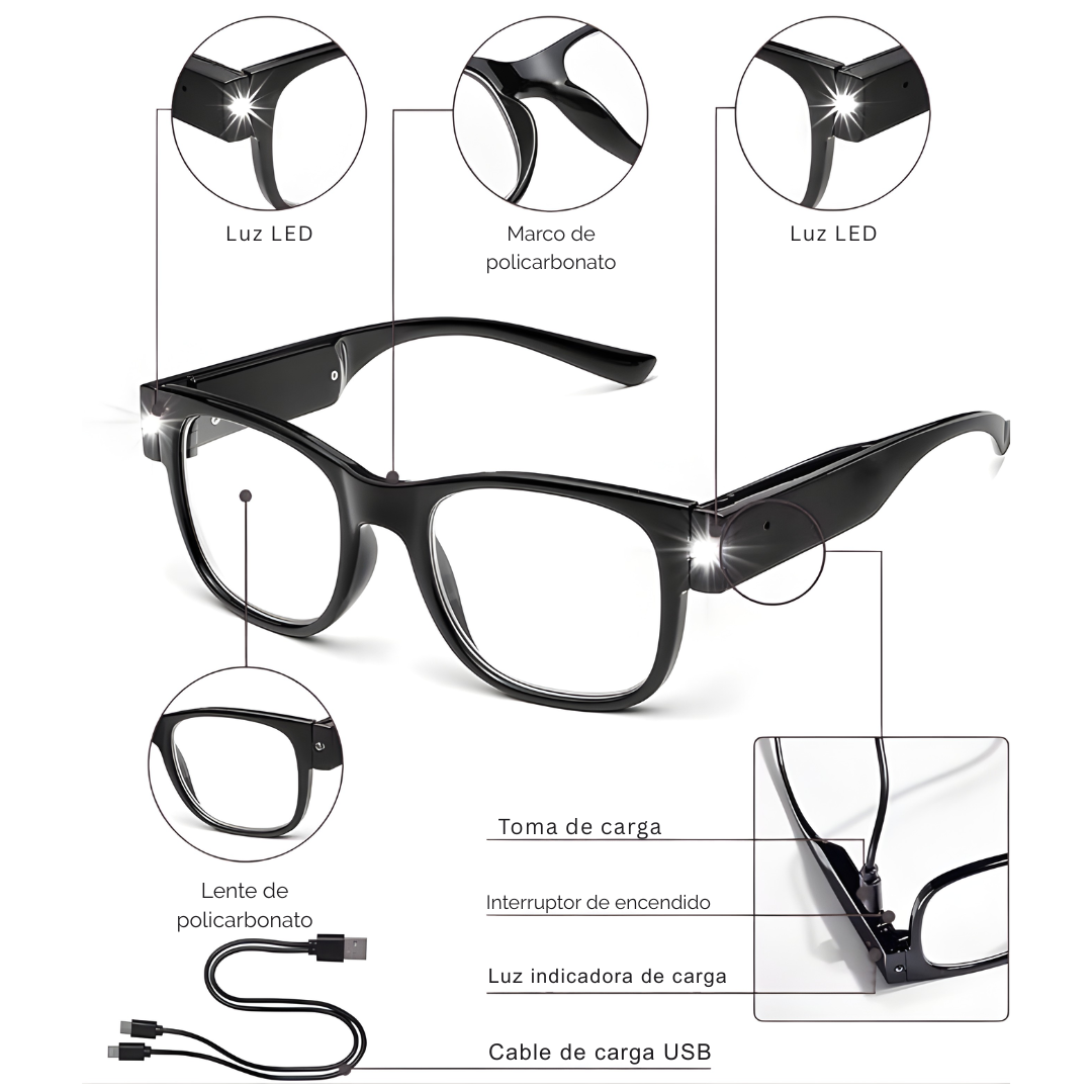 Gafas con Luz LED